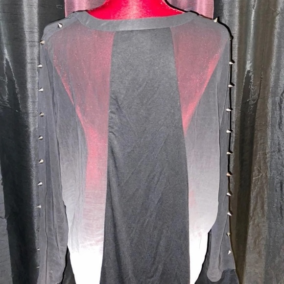 Mesh studded button up - Picture 3 of 3